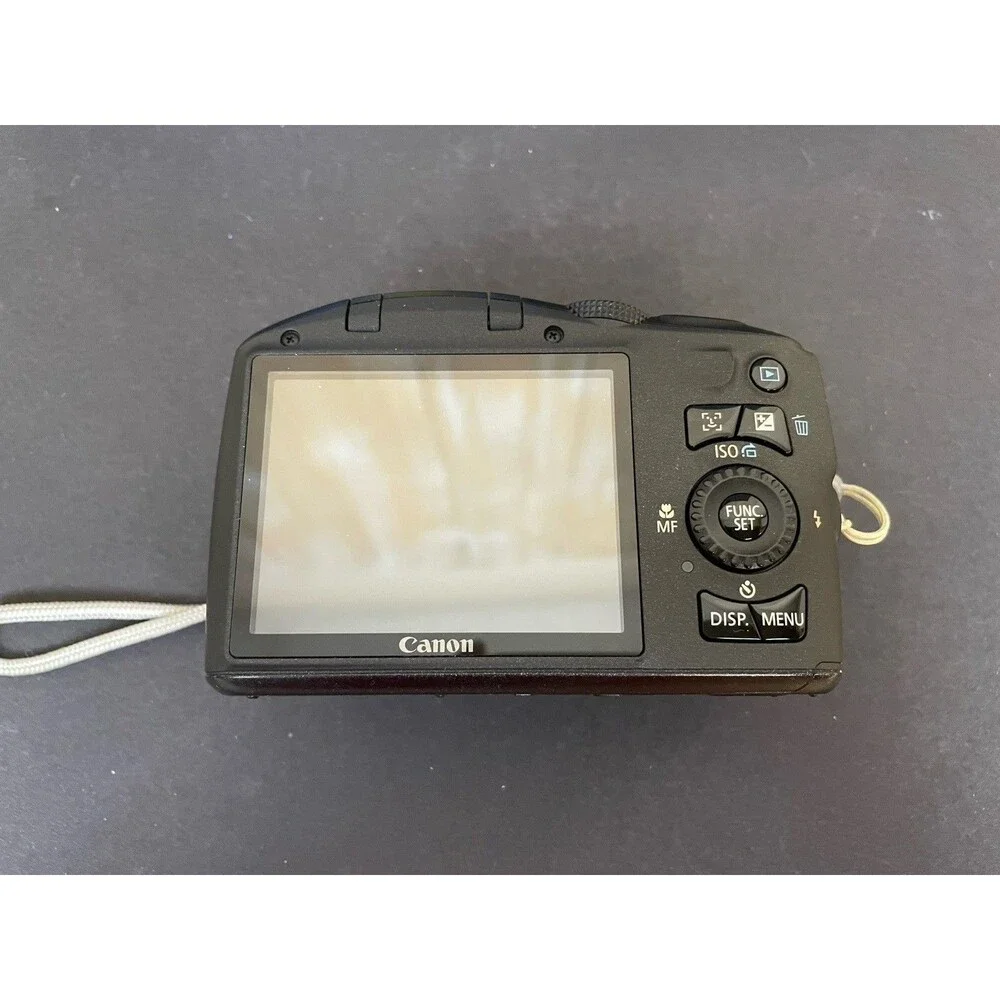 Canon PowerShot SX130 IS 12.1 MP Digital Camera 12x Optical Zoom w/ Case *Tested